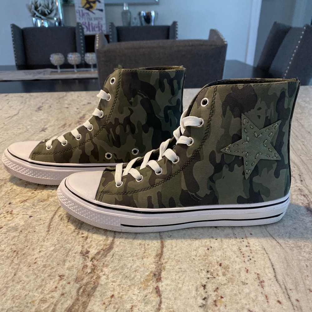 High Top Camo Sneakers